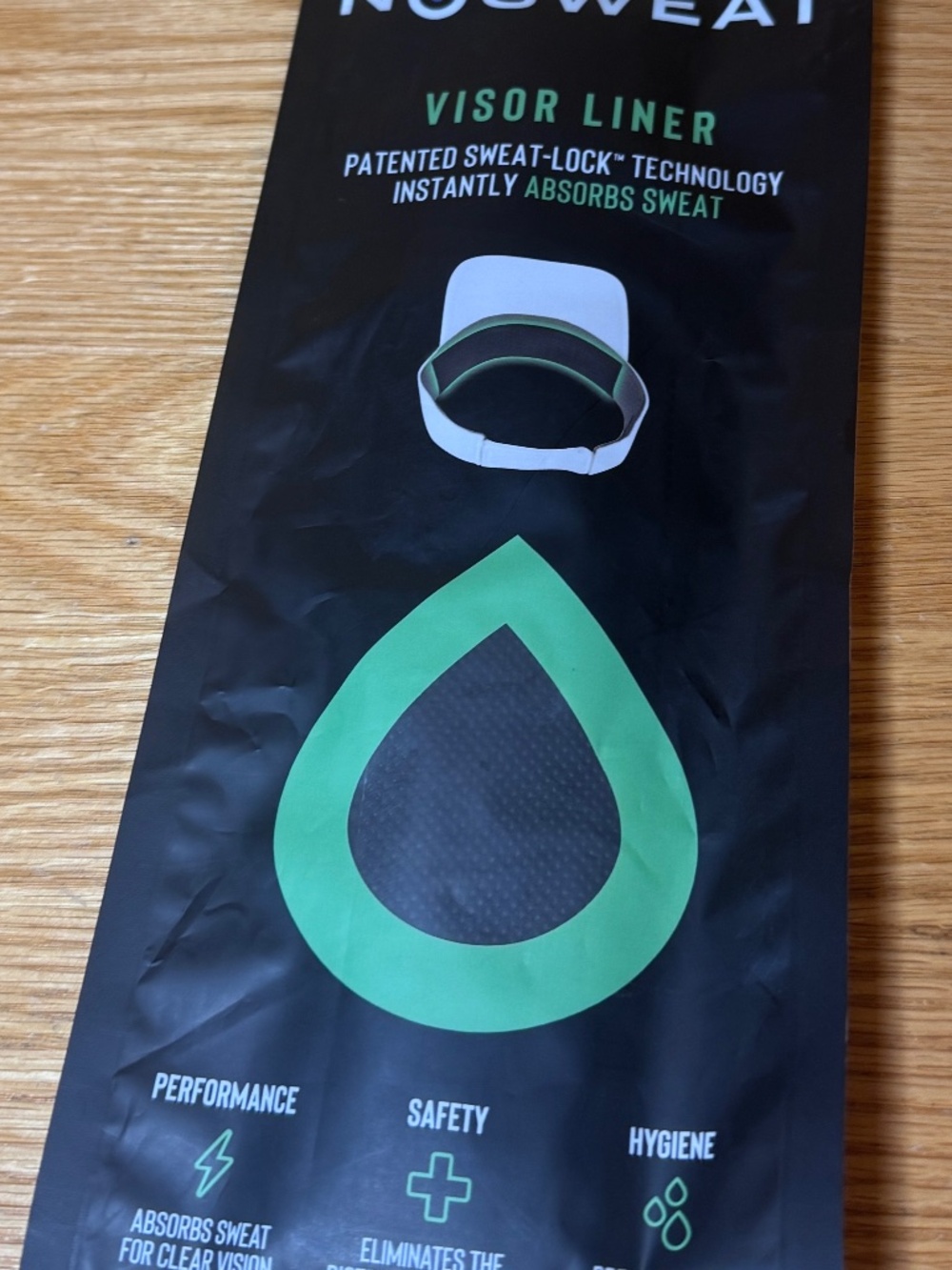 No Sweat Visor Liner 6 Pack Peel-Place It- Wear It Brand New